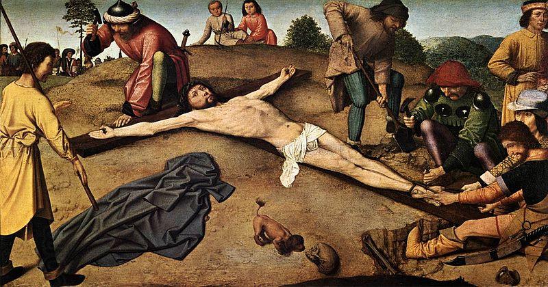Gerard David Christ Nailed to the Cross oil painting picture